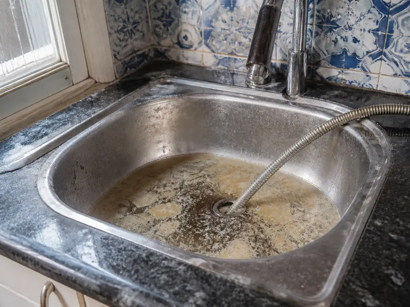 Desatasco de desagüe de cocina en el Cabanyal en Calle de la Reina, Cabanyal-Canyamelar